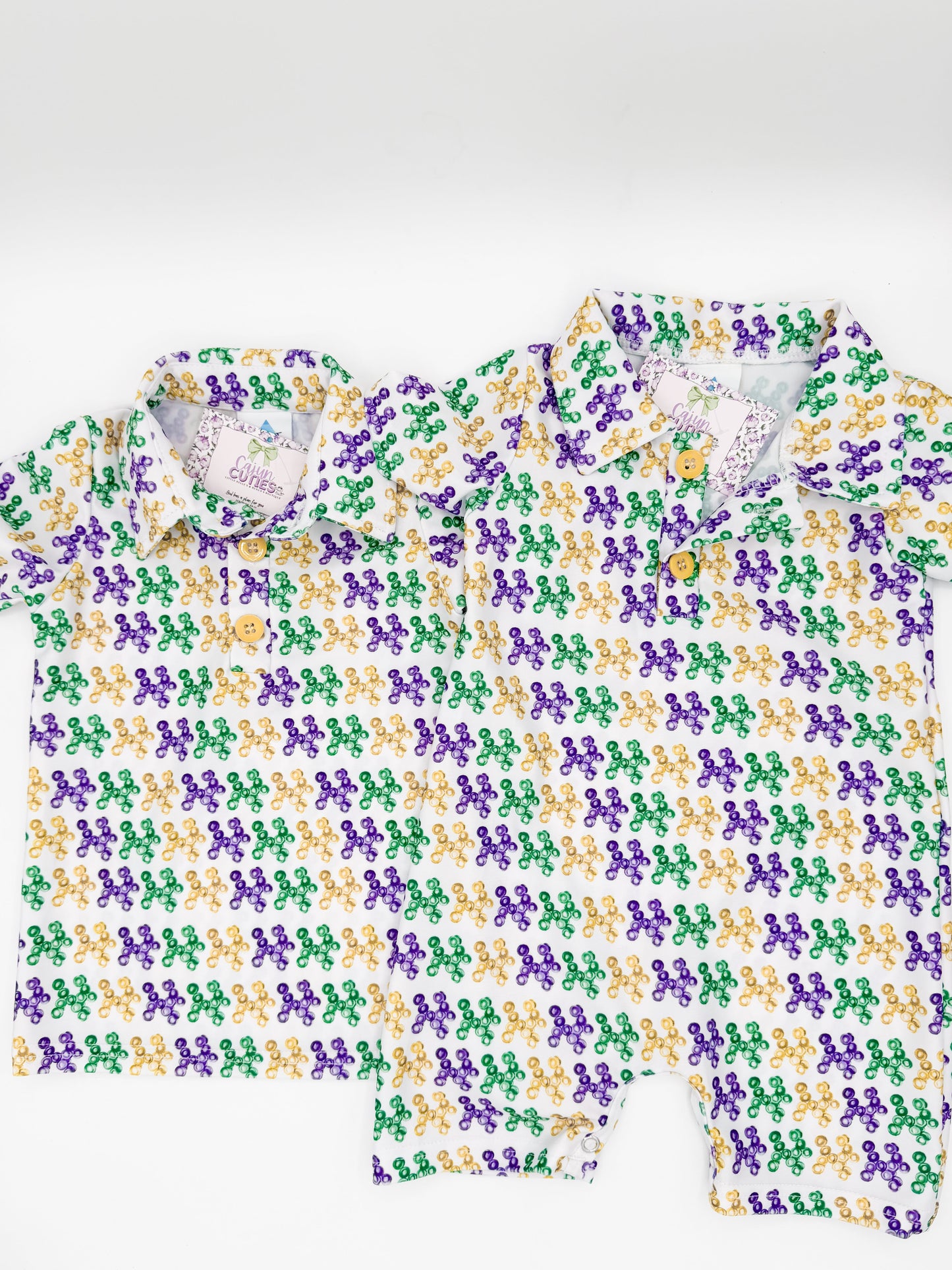 Mardi Gras Bead Dog Shirt