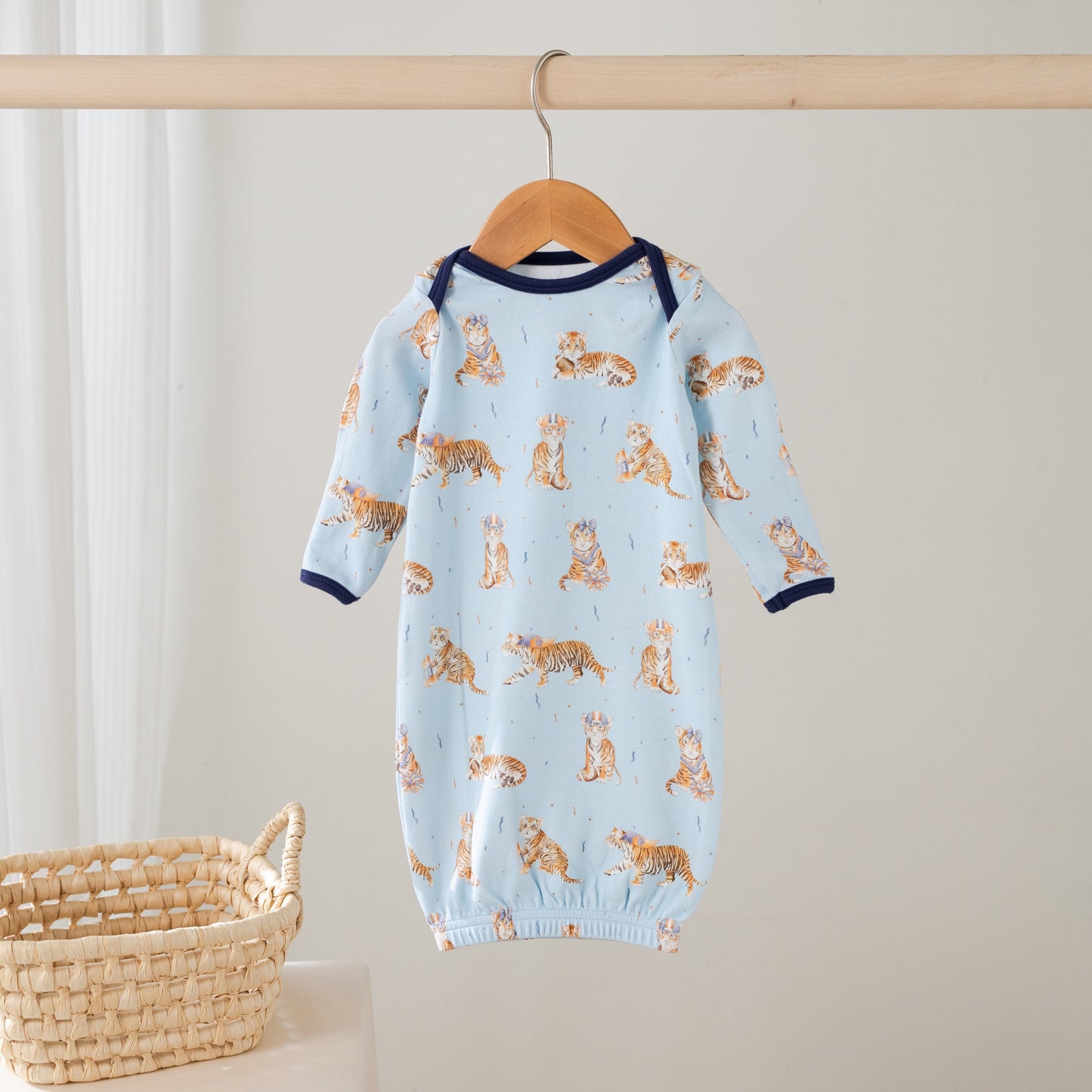 MVC: Blue Tigers Organic Cotton Kids Pajamas