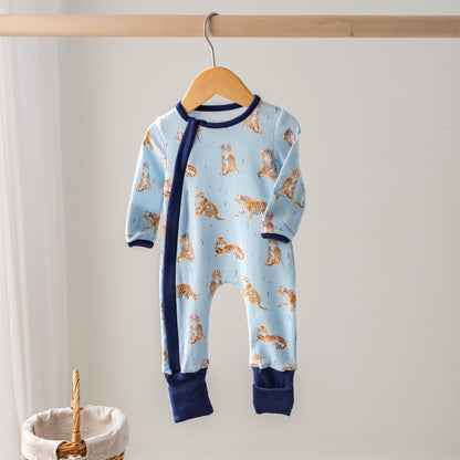MVC: Blue Tigers Organic Cotton Kids Pajamas