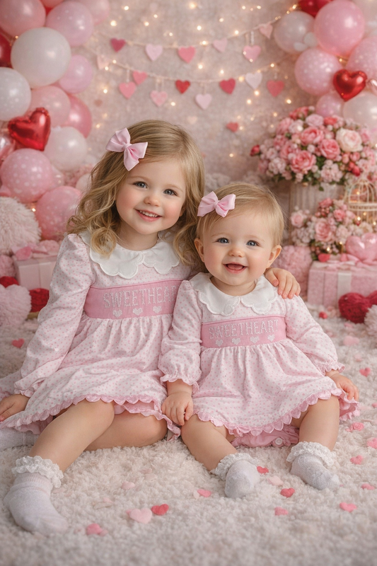 Hand smocked Valentines Dress