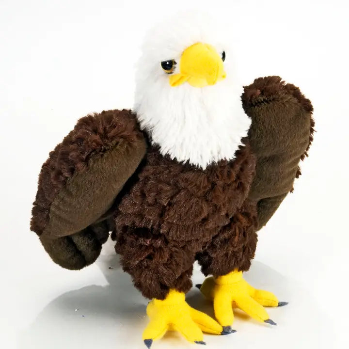 Soft bald eagle plush stuffed animal toy for kids