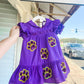 Child's tiger paw sequin dress with matching bloomers, perfect for playful outings and spirited events