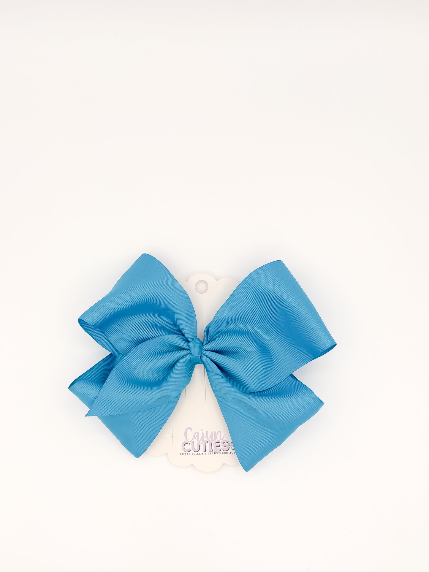 Solid Color 8 Inch Hair Bow – Boutique Girls Bow | Cajun Cuties & Co