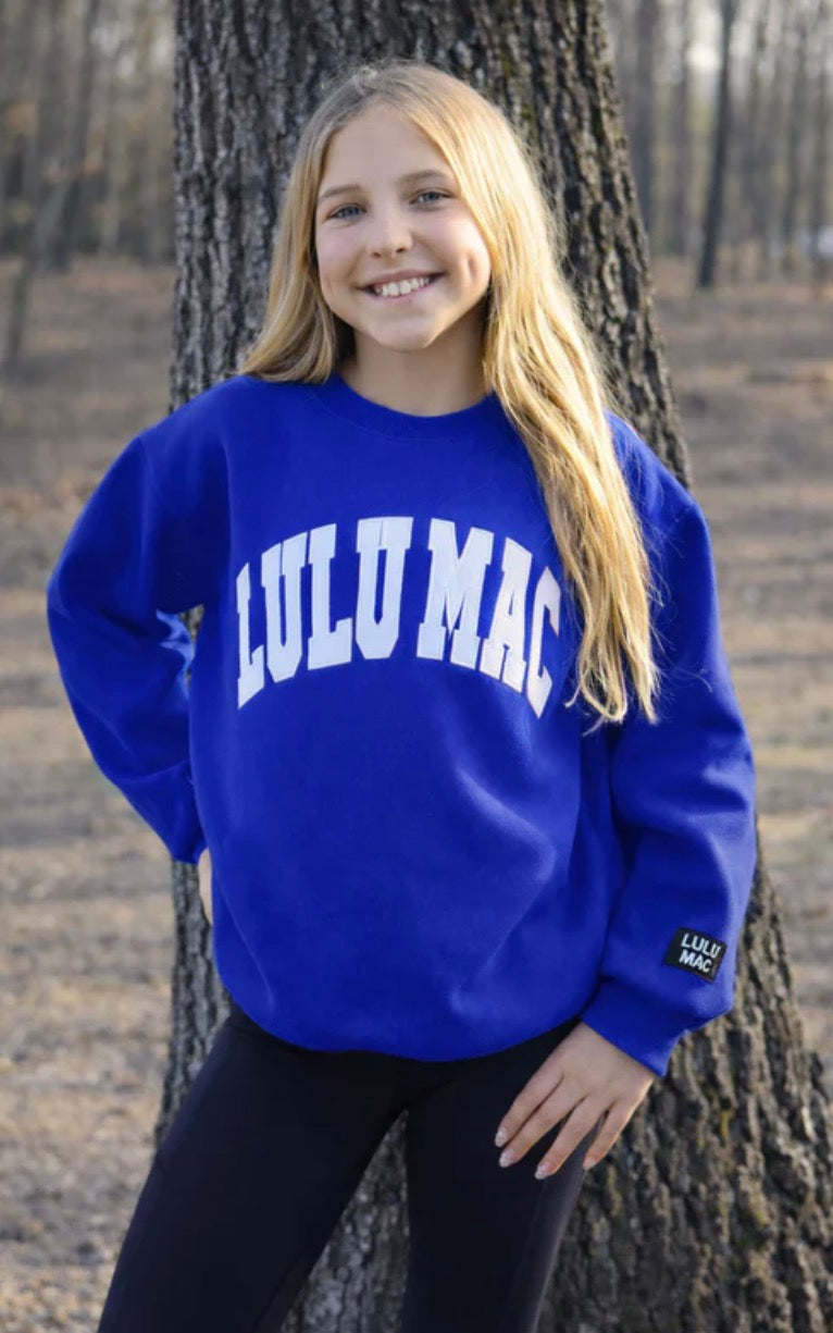 Youth Lulu Mac Royal Blue  Sweatshirt