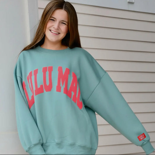 LULU Mac Green/Red Youth Sweatshirt