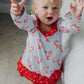 Candy Cane Lane Ruffle Butt bloomers - Cajun Cuties & Co