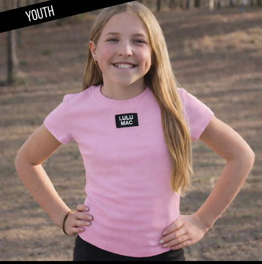 Lulu Mac light  Pink Youth Tshirt