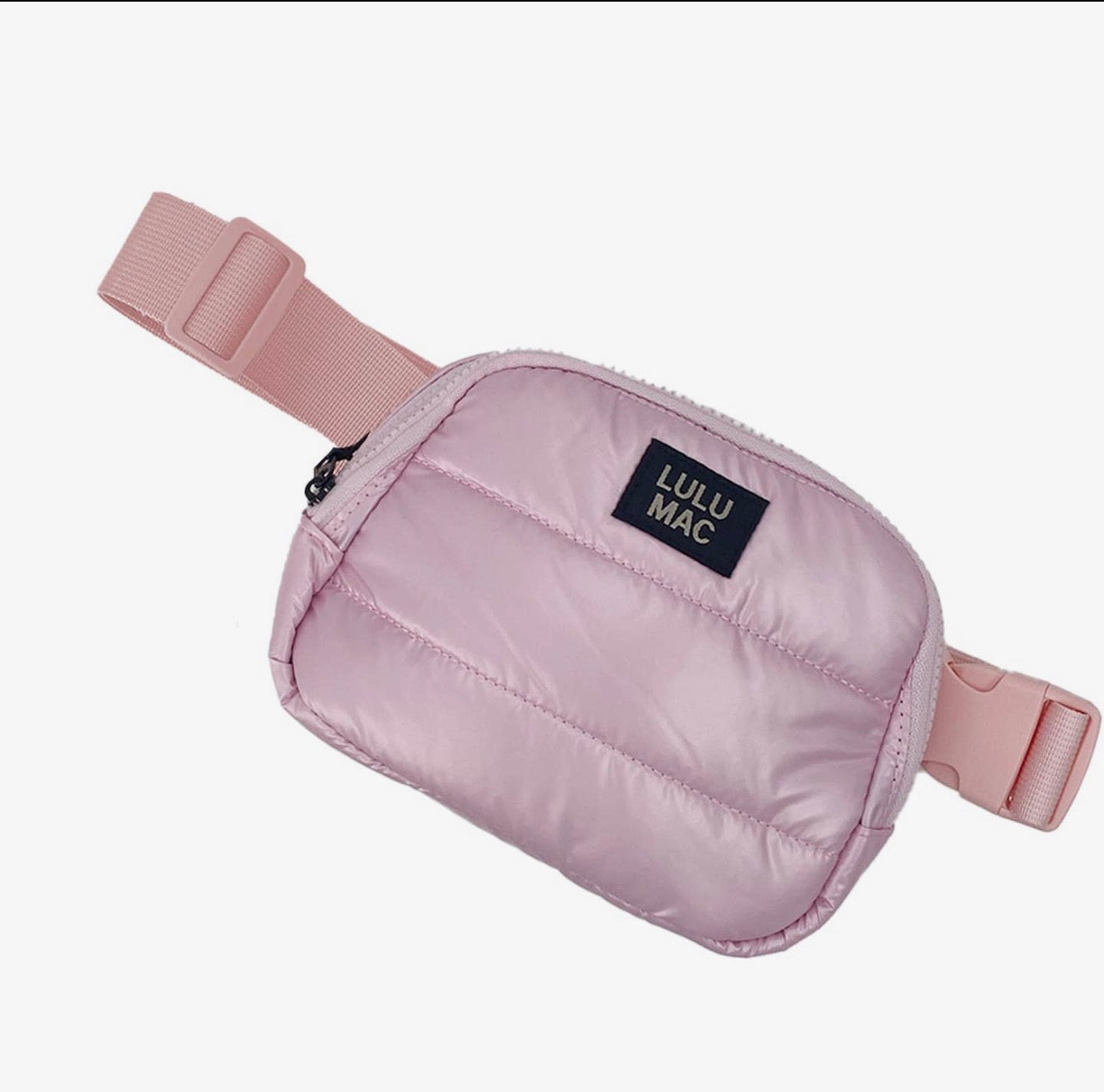 Lulu Mac Puffer Belt Bag Rose Gold