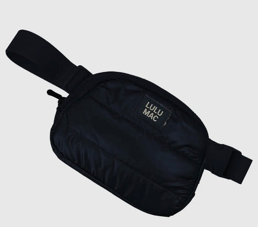 Lulu Mac Puffer Belt Bag Black