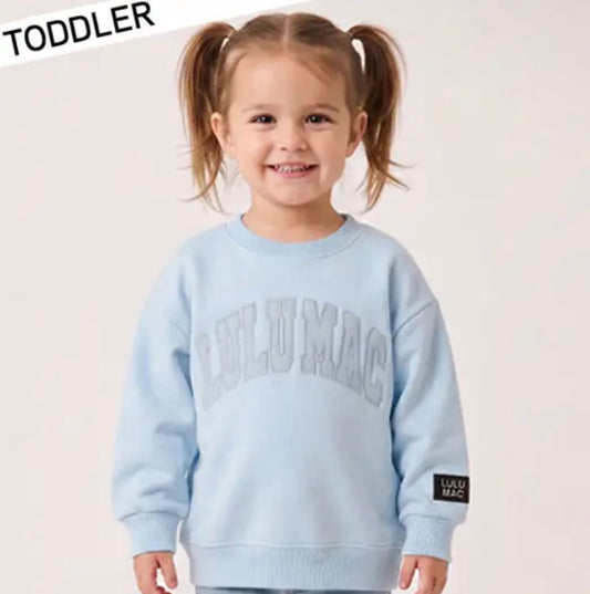 Lulu Mac Toddler light blue  pullover