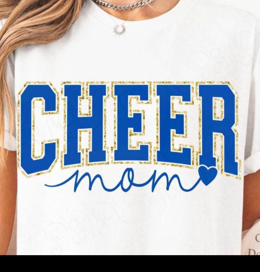 Cheer mom blue & gold