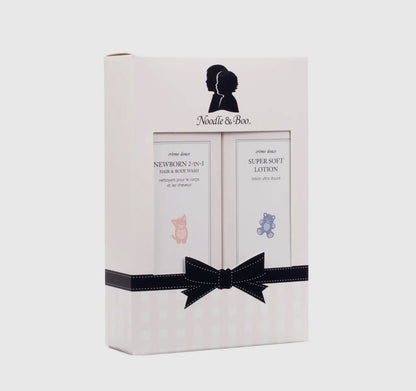 Noodle & Boo Bundle of Joy Newborn Baby Gift Set ; Newborn 2-in-1 Hair & Body Wash