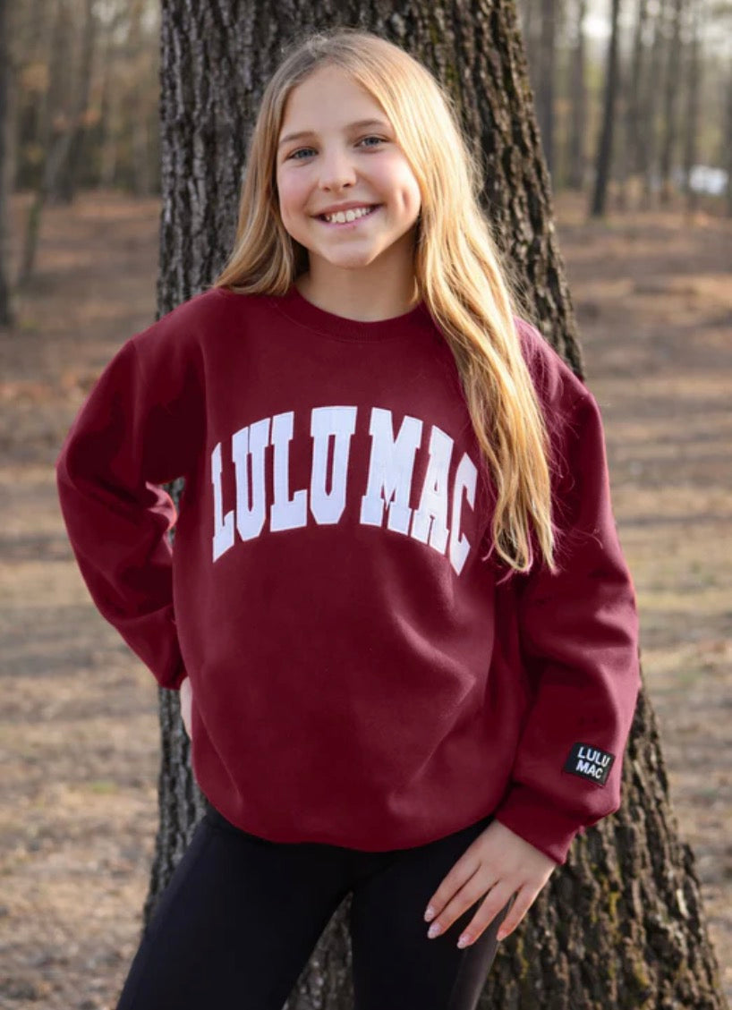 Youth Lulu Mac Maroon & Sweatshirt