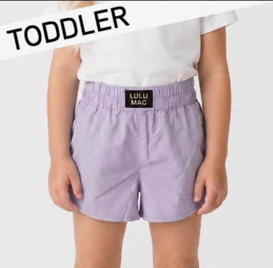 Lulu Mac Toddler Purple Shorts | Girls Boutique Summer Shorts