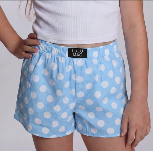 Lulu Mac Youth Blue polka dots Shorts