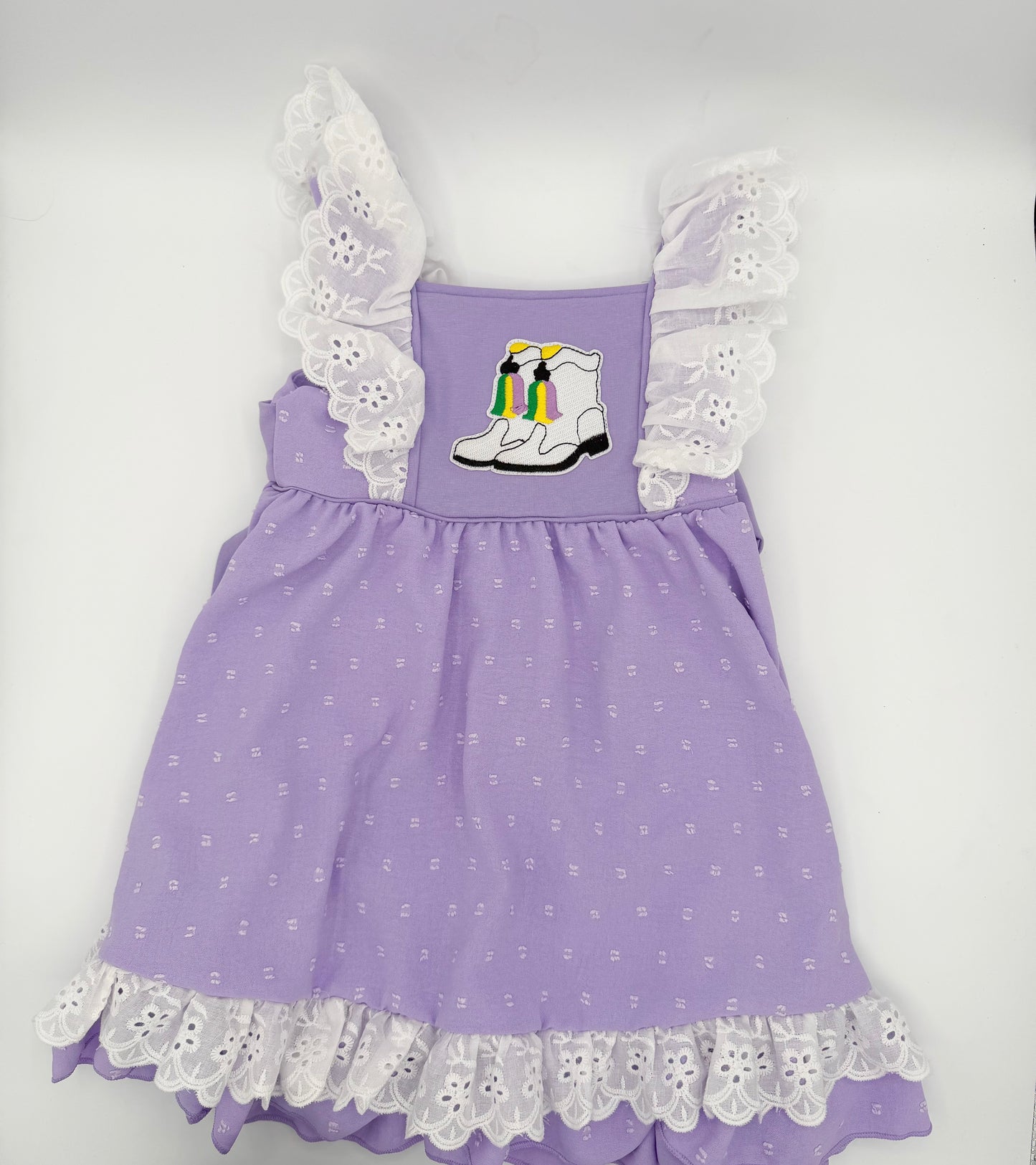 Boots purple Mardi Gras Dress