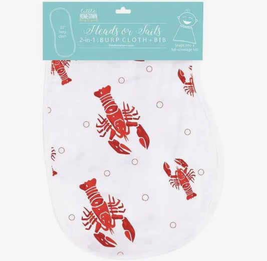 Crawfish Burp Cloth/Bib