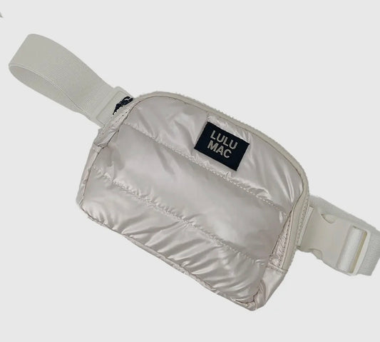 Lulu Mac Puffer Belt Bag Off White