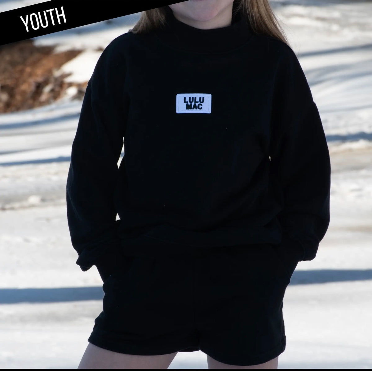 Terry Cloth Top Black Lulu Mac