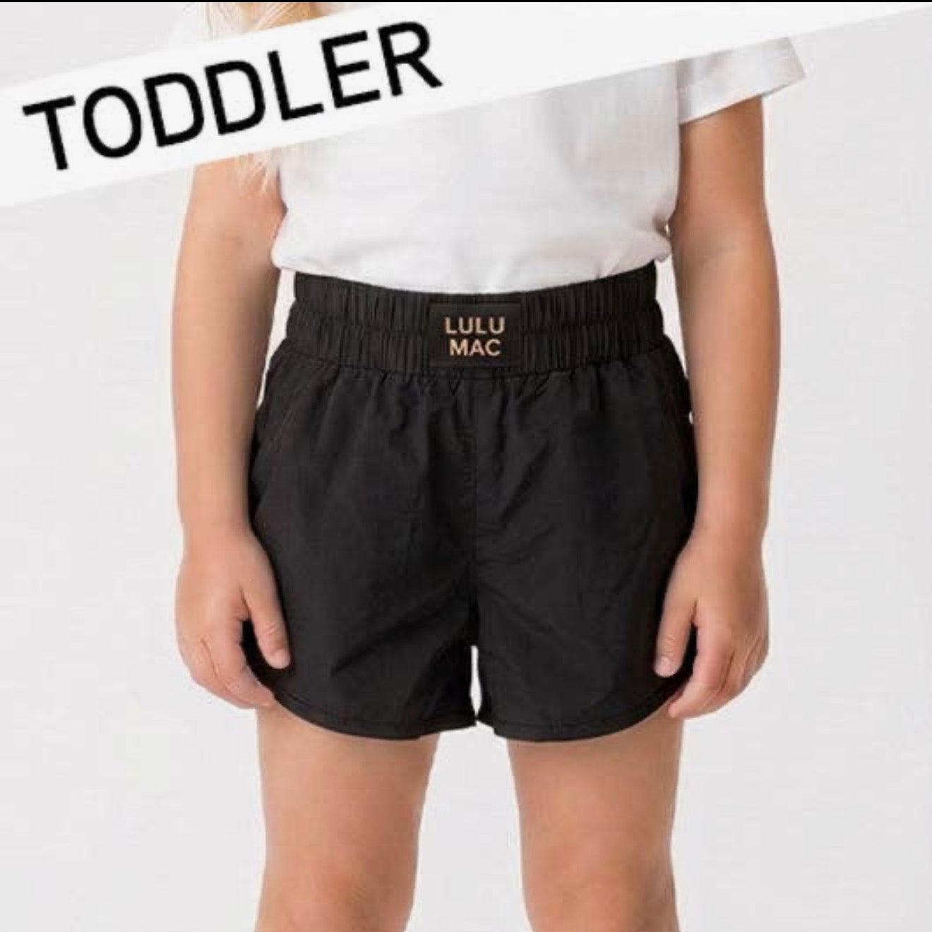 Lulu Mac Toddler Black Shorts | Girls Boutique Summer Shorts