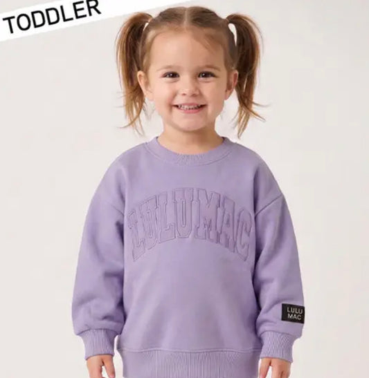 Lulu Mac Toddler lavender pullover