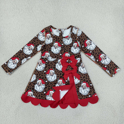 Sibling Baby Girls Long Sleeve Green Frogs Santa Trees Yoga Active Bows Scallop Christmas Sets