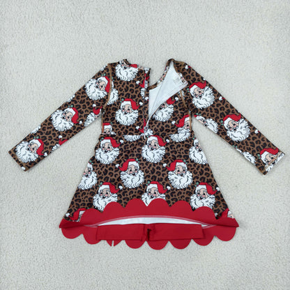 Sibling Baby Girls Long Sleeve Green Frogs Santa Trees Yoga Active Bows Scallop Christmas Sets