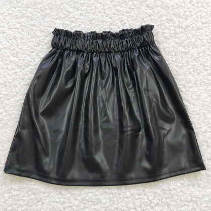 Sibling Baby Girls Leather Skirts