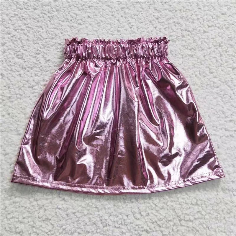 Sibling Baby Girls Leather Skirts