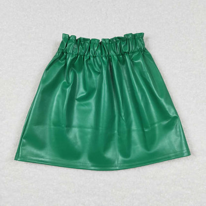 Sibling Baby Girls Leather Skirts