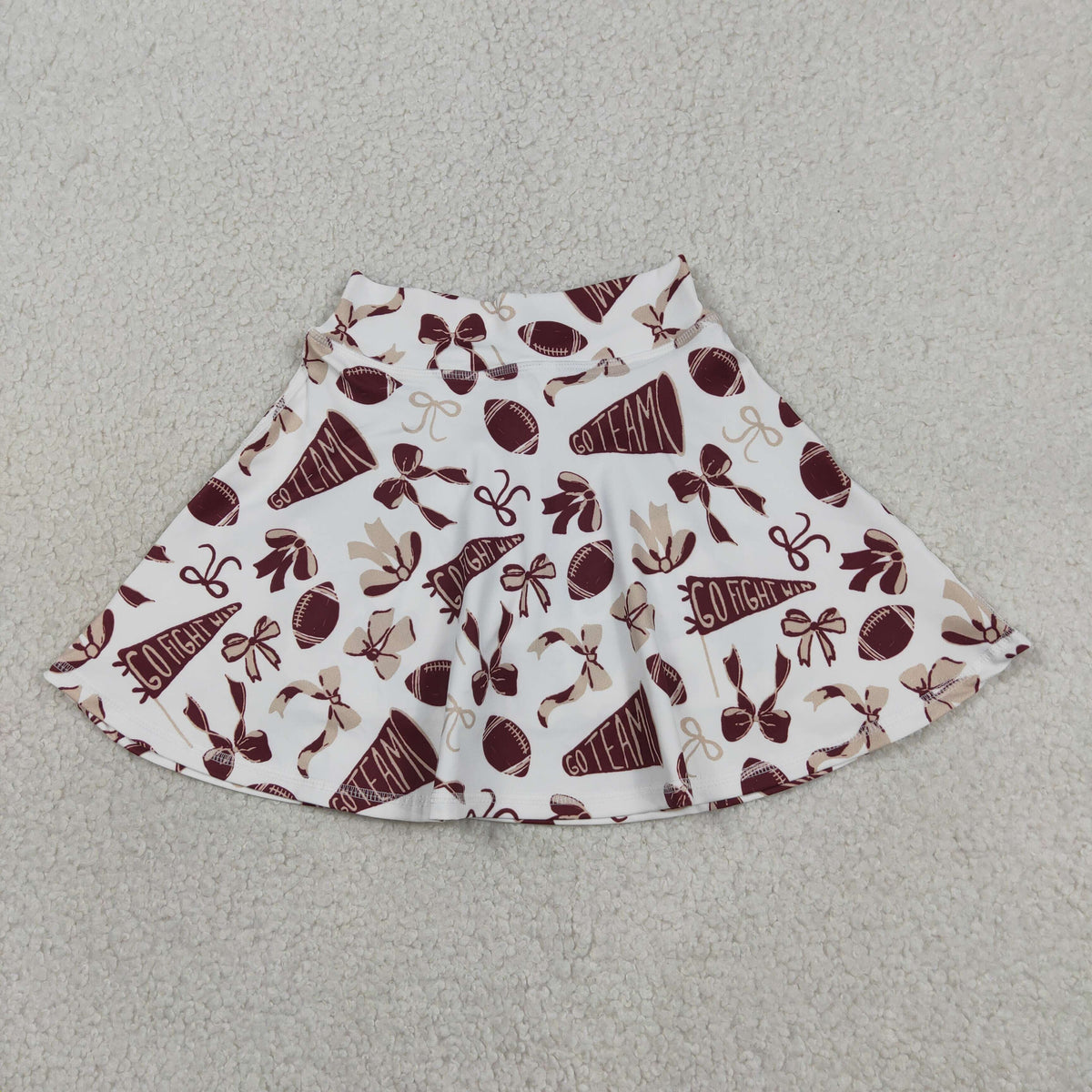 Sibling Baby Girls Bows Footballs Go Team Yoga Active Skirt Shorts Bottom