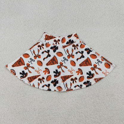 Sibling Baby Girls Bows Footballs Go Team Yoga Active Skirt Shorts Bottom