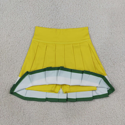 Sibling Baby Girls Short Sleeve Button Polo Shirts Pleated Skirt Short Yoga Active Clothes Sets