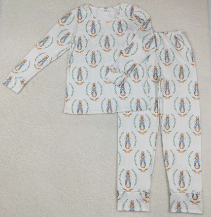 Sibling Adult Women Long Sleeve Bows Santa Pants Pajamas Sets