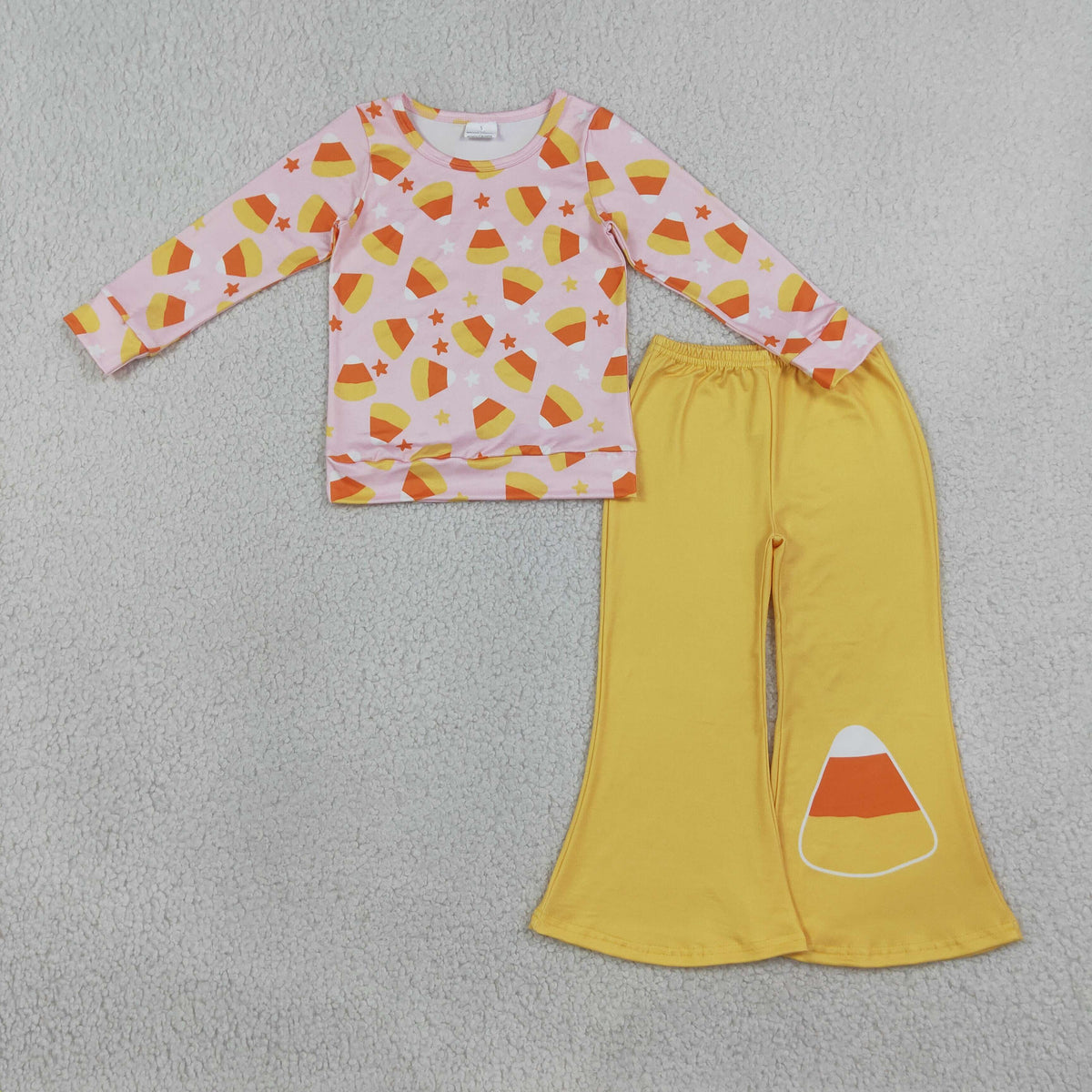 Sibling Baby Girls Long Sleeve Shirt Top Flare Pant Halloween Christmas Clothes Sets