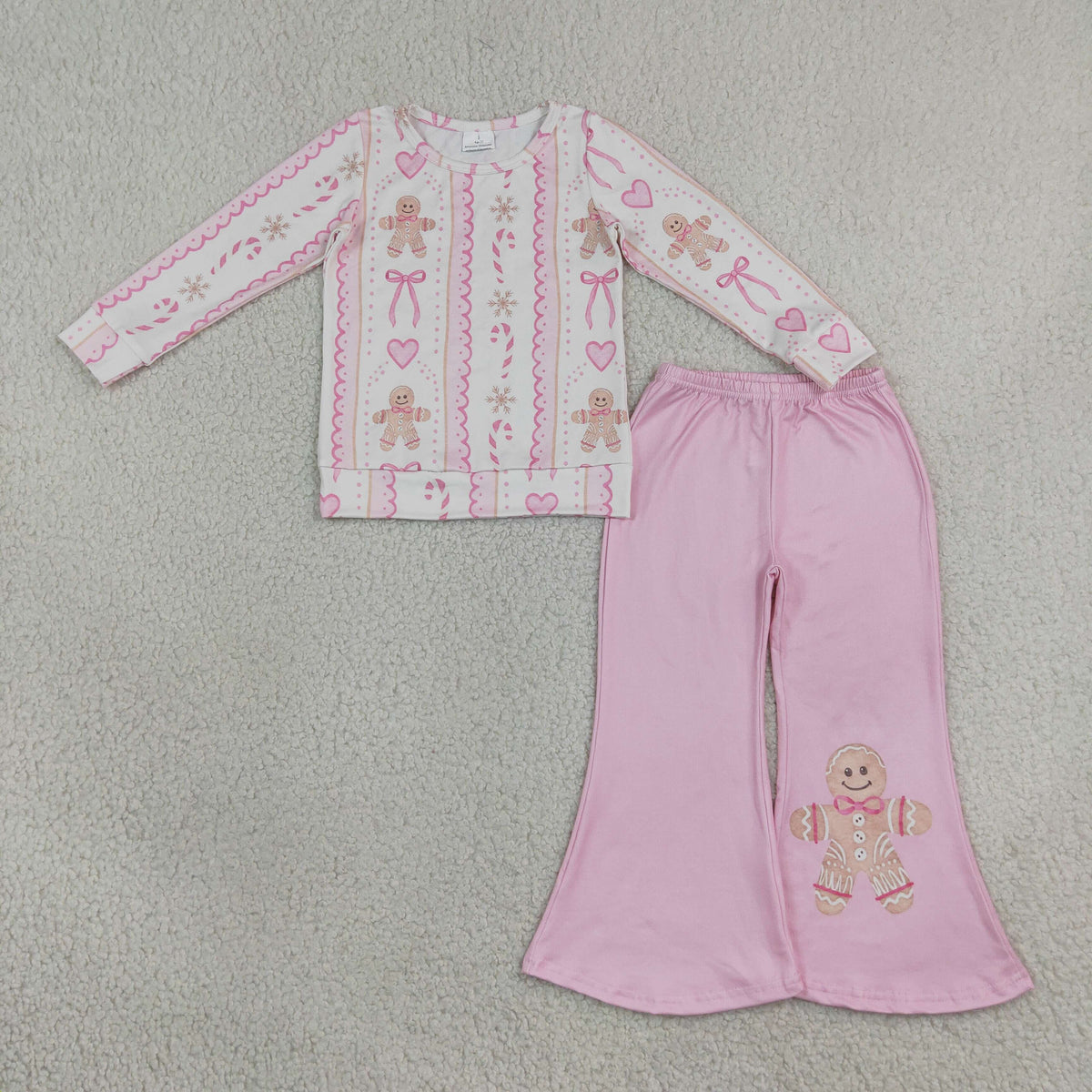 Sibling Baby Girls Long Sleeve Shirt Top Flare Pant Halloween Christmas Clothes Sets