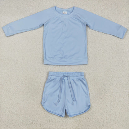 Sibling Baby Girls Colorful Long Sleeves Shirts Top Shorts With Belt Sets