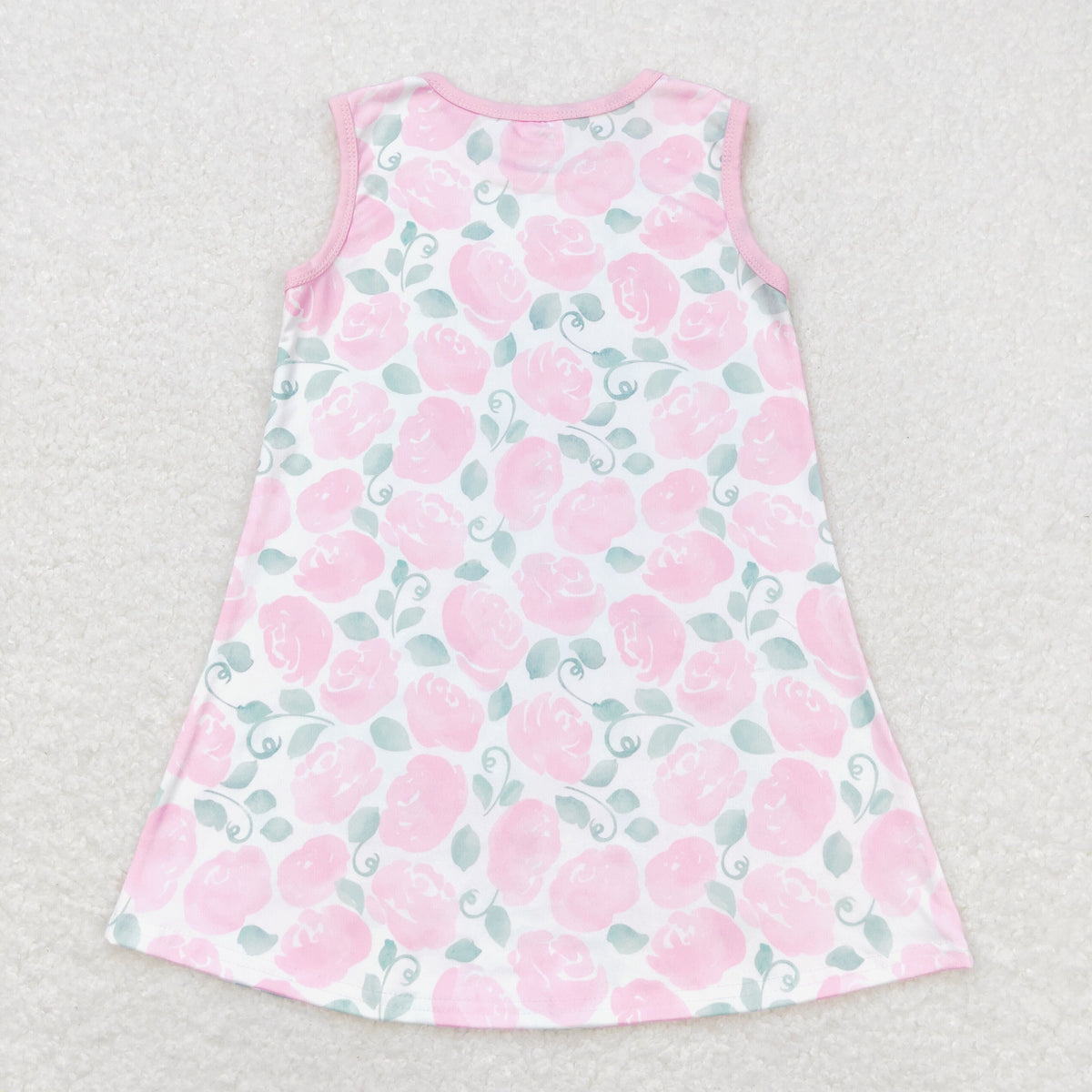 Sibling Baby Girls Flowers Checked Ruffle Knee Length Dresses