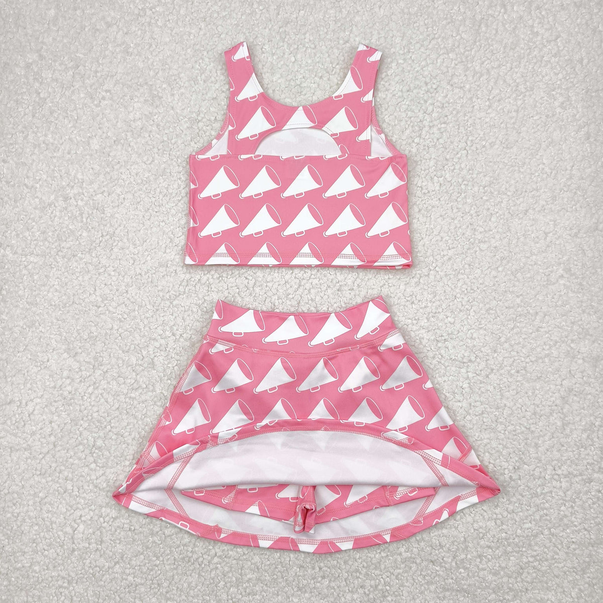 Sibling Baby Girls Football Baseball Cheer Yoga Active Wear Top Shorts Skirts Clothes Sets