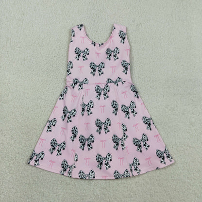 Sibling Baby Girls Colorful Flowers Active Yoga Active Knee Length Dresses