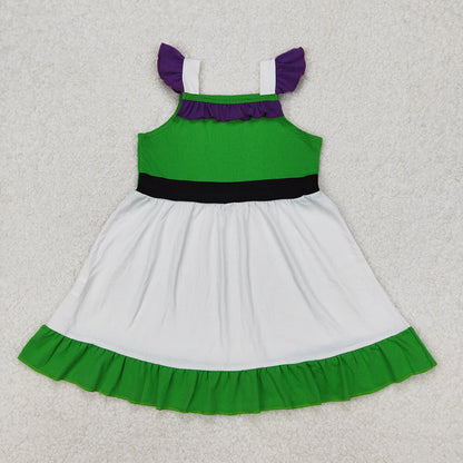 Sibling 8 Colors Baby Girls Princess Cosplay Knee Length Dresses
