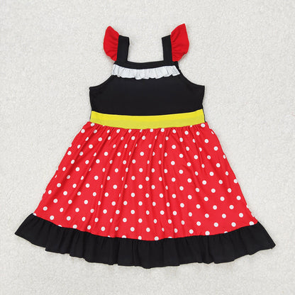 Sibling 7 Colors Baby Girls Princess Knee Length Dresses