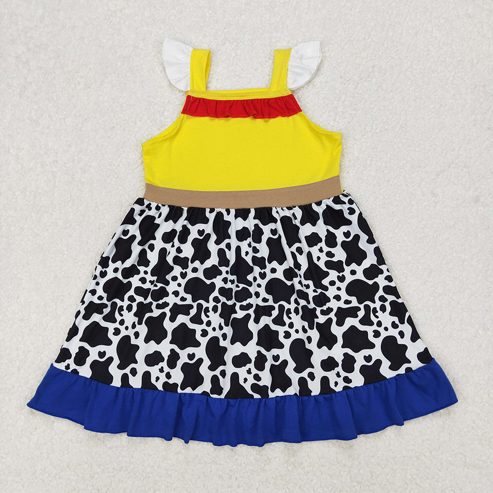 Sibling 7 Colors Baby Girls Princess Knee Length Dresses