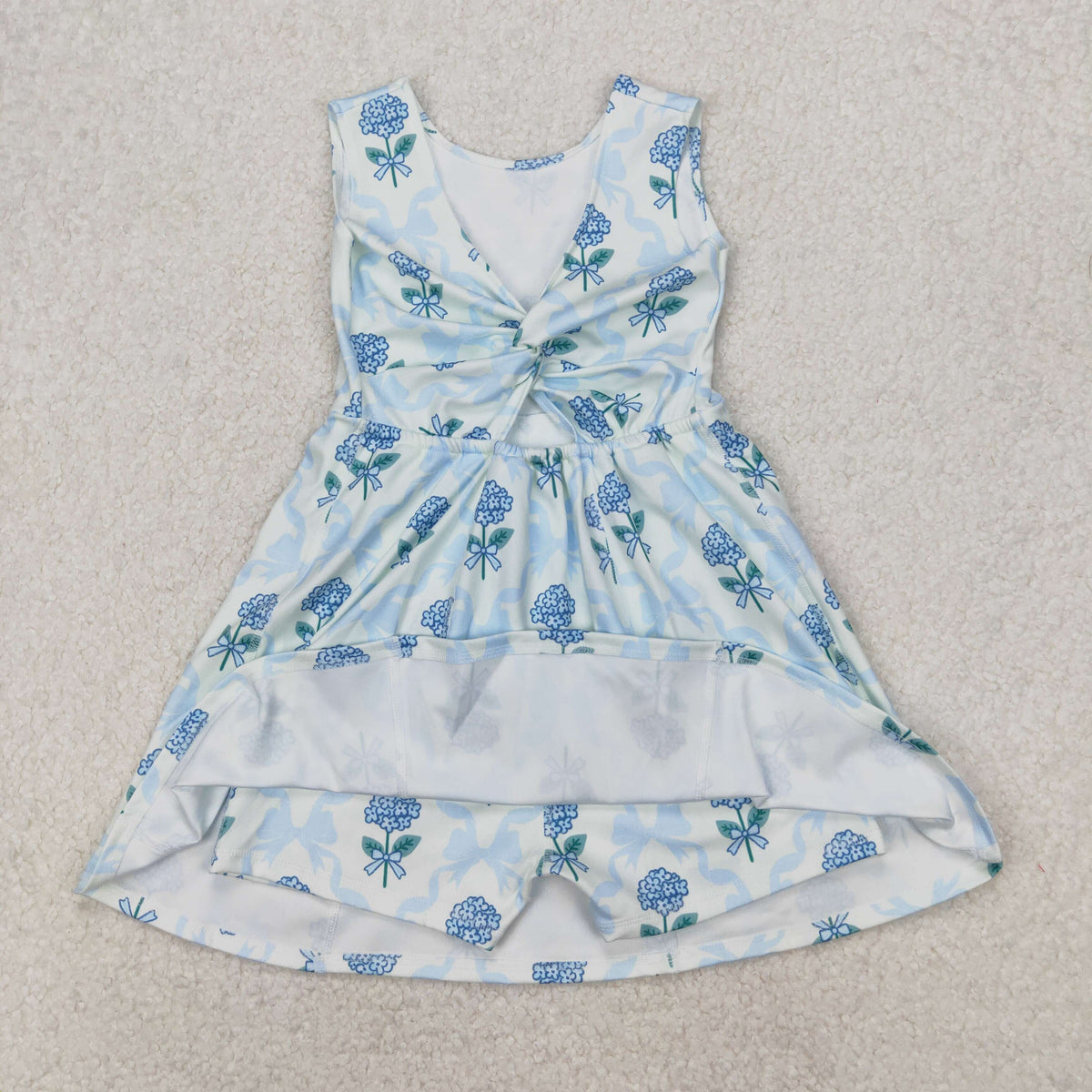 Sibling Baby Girls Colorful Flowers Active Yoga Active Knee Length Dresses