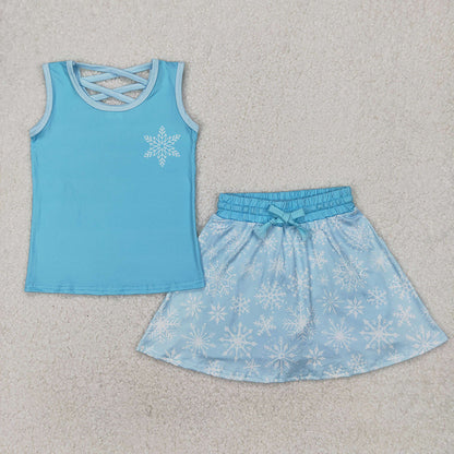 Sibling 7 Colors Baby Girls Princess Shirt Skorts Skirts Outfits