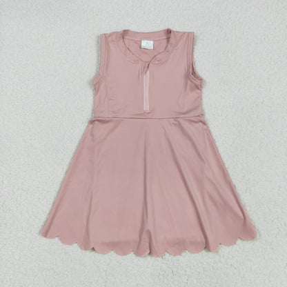 Sibling Baby Girls Yoga Zip Active Wear Skort Knee Length Dresses