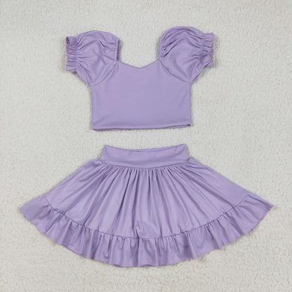 Sibling Baby Girls Yoga Shirt Skort Active Wear Clothes Sets
