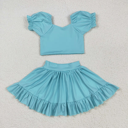 Sibling Baby Girls Yoga Shirt Skort Active Wear Clothes Sets