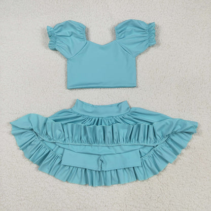 Sibling Baby Girls Yoga Shirt Skort Active Wear Clothes Sets