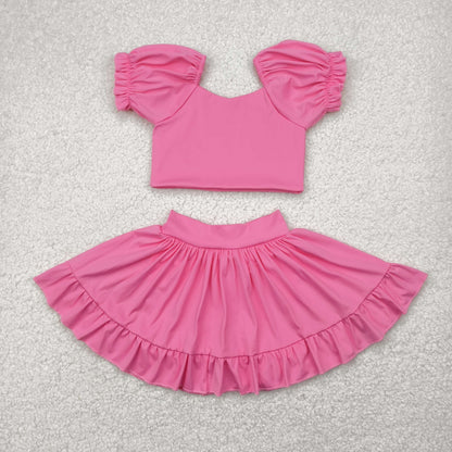 Sibling Baby Girls Yoga Shirt Skort Active Wear Clothes Sets